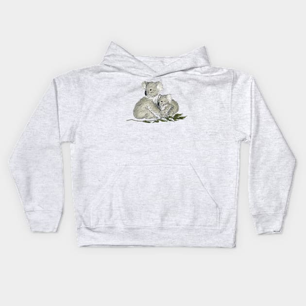 Koala and Joey Kids Hoodie by AussieLogic